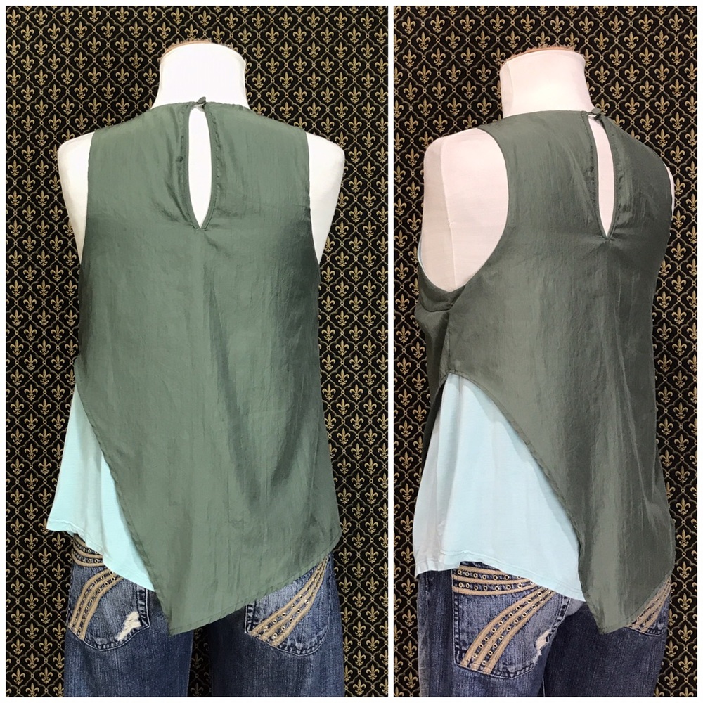 Anthro "Split-Tone Tank" by Bordeaux - Picture 2 of 6